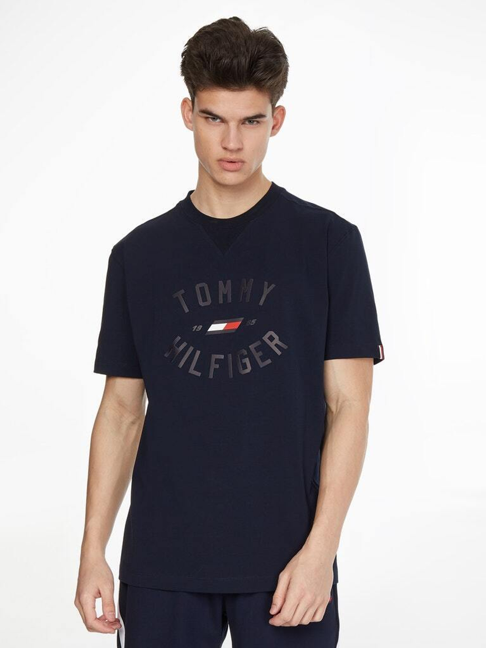 Мужская теннисная футболка Tommy Varsity Graphic Short Sleeve Tee - desert sky