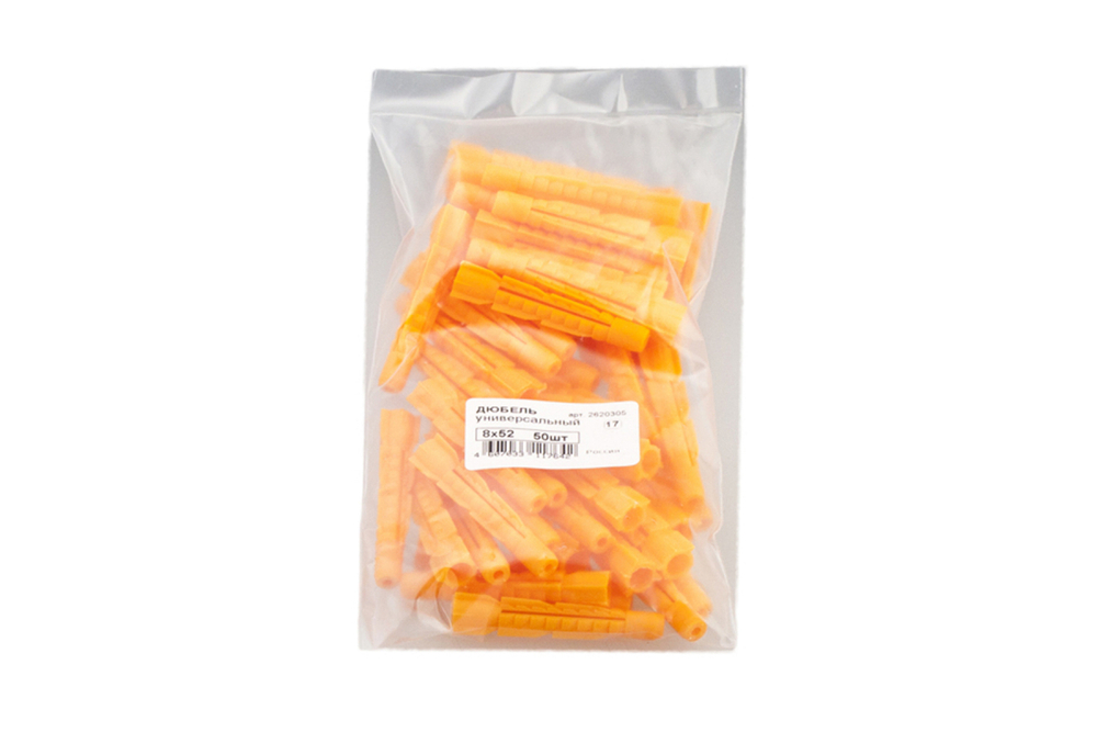 ДЮБЕЛЬ СТРОЙБАТ УНИВЕРСАЛЬНЫЙ 8Х52 50ШТ
