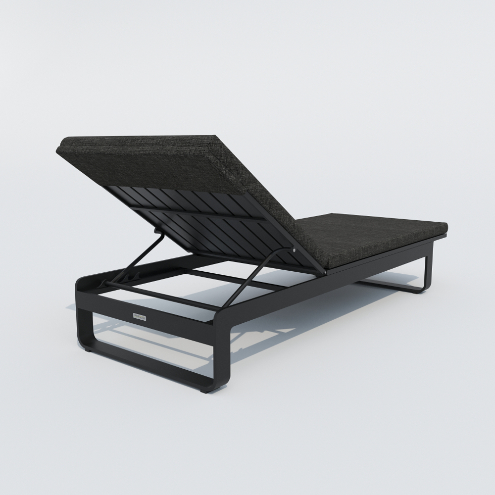 Шезлонг Ideal Patio ЛЕТТО маренго - каркас карбон