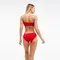 Комплект женский (топ, трусы), цвет красный МИКС, размер 44-46