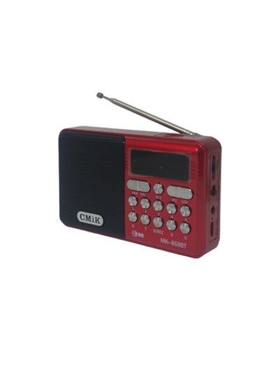 Радиоприемник с MP3 плеером,Bluetooth +фонарь CMiK MK-868BT