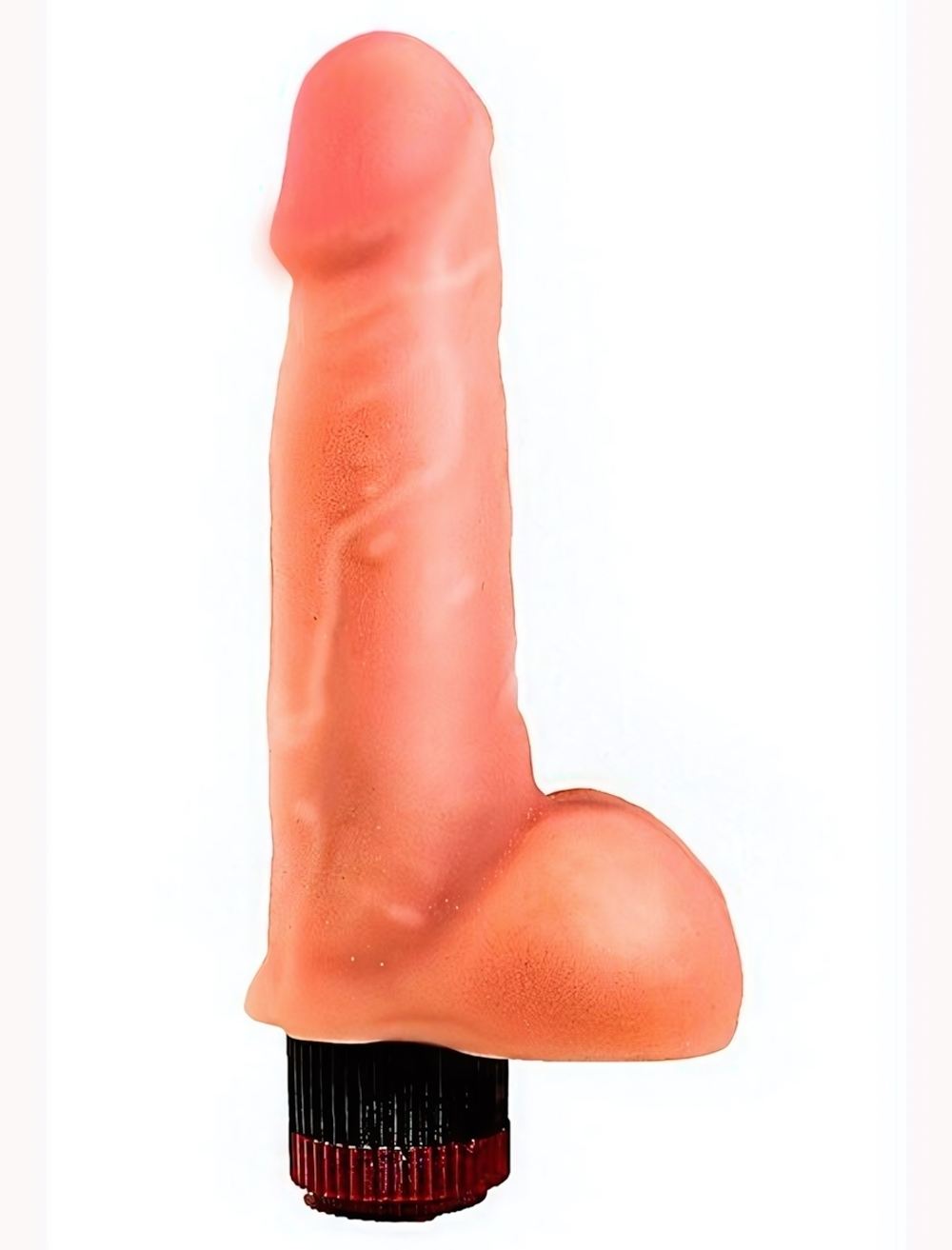 Реалистичный классический вибратор с мошонкой (17 см ) (Цвет: телесный)