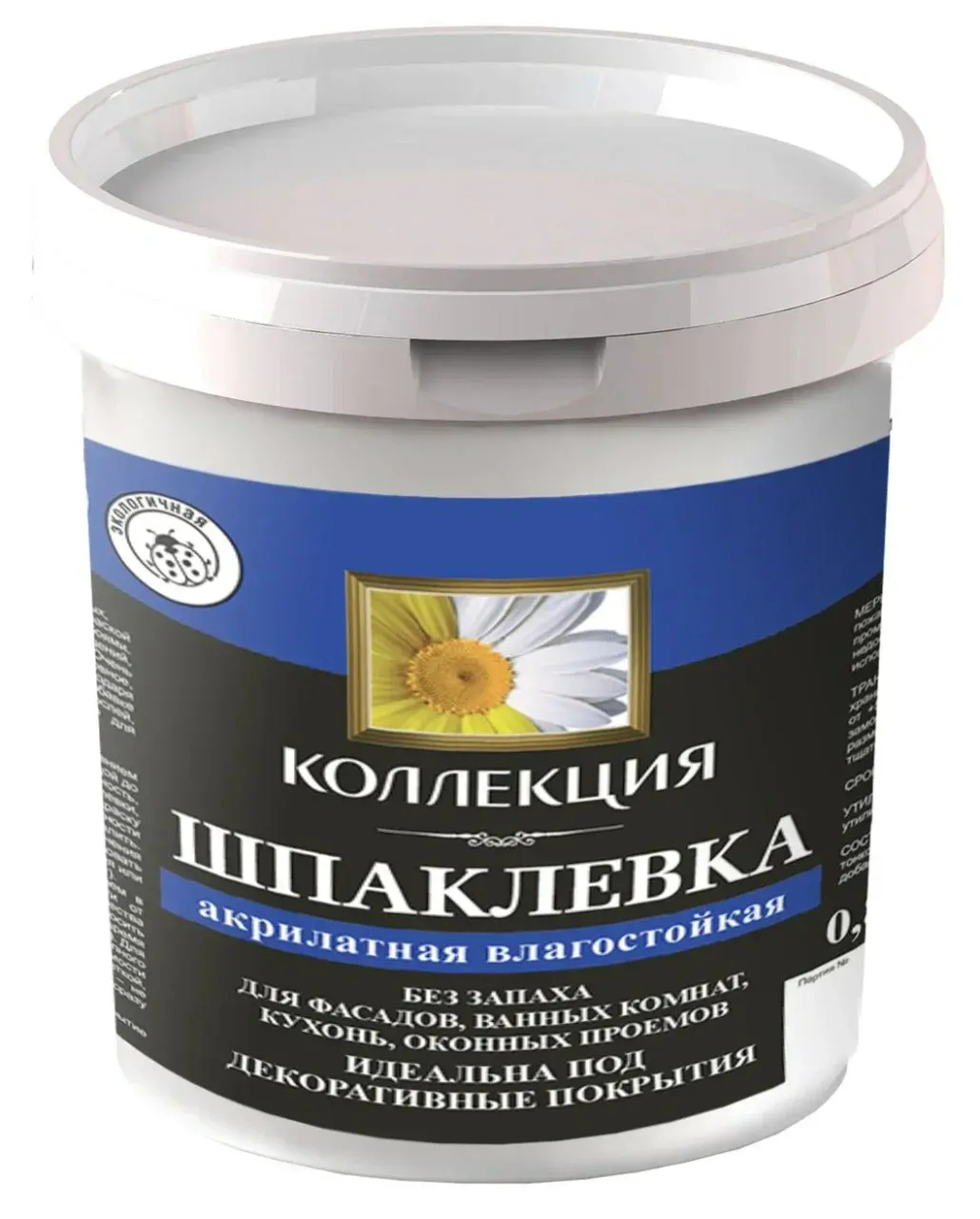 КОЛЛЕКЦИЯ Шпаклевка акрилатная влагостойкая 0,8кг (ИжСинтез)