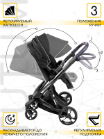Детская коляска AmaroBaby Tutum 2 в 1 черный