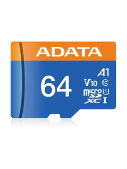 Micro SecureDigital 64Gb A-DATA AUSDX64GUICL10A1-RA1