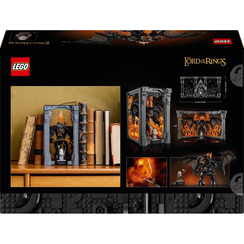 OUTLET LEGO Icons - Властелин колец: Книжная полка с Балрогом 10367