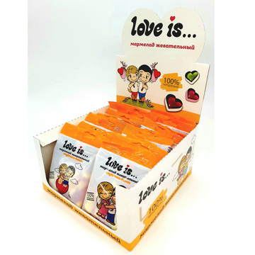 Жевательный мармелад "LOVE IS Жуймиксик" со вкусом клубники и банана 25 гр.