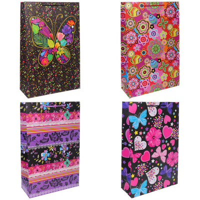 Пакет подарочный «Яркие краски» 35*53*14 см, микс