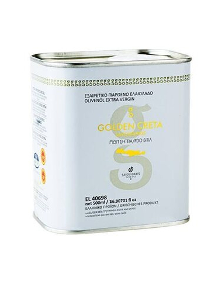 Оливковое масло EXTRA VIRGIN OLIVE OIL PDO SITIA "GOLDEN CRETA  500мл, ж/б, Греция