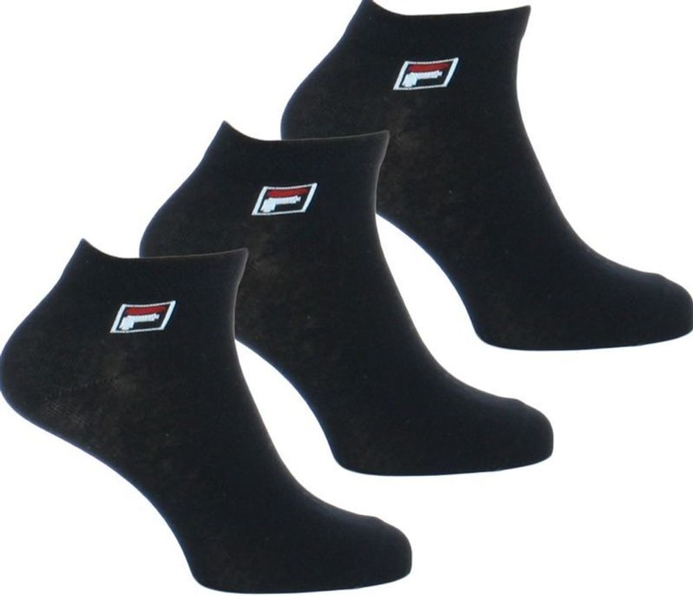 Теннисные носки Fila Quarter Plain Socks F9303 3P - black