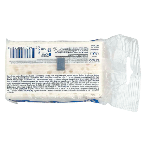 T. Taio, мыло с губкой внутри, оригинальный перламутровый, 120 г (4,2 унции)