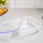 Набор контейнеров 4шт (0,35л, 0,6л, 1,025л, 1,7л) герметичных квадратных