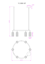 Люстра подвесная Moderli V11068-6P Cora