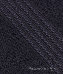 Элитное махровое полотенце Meyzer Tassels синее от Hamam