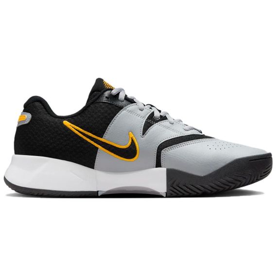 Кроссовки для тенниса NIKE Court Lite Низкие Черный/Волчий серый/Белый/Лазерный оранжевый Мужские