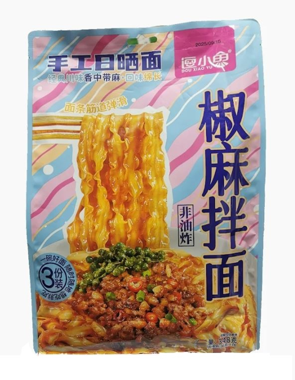 Лапша DOU XIAO YU c перцем и кунжутом 348г