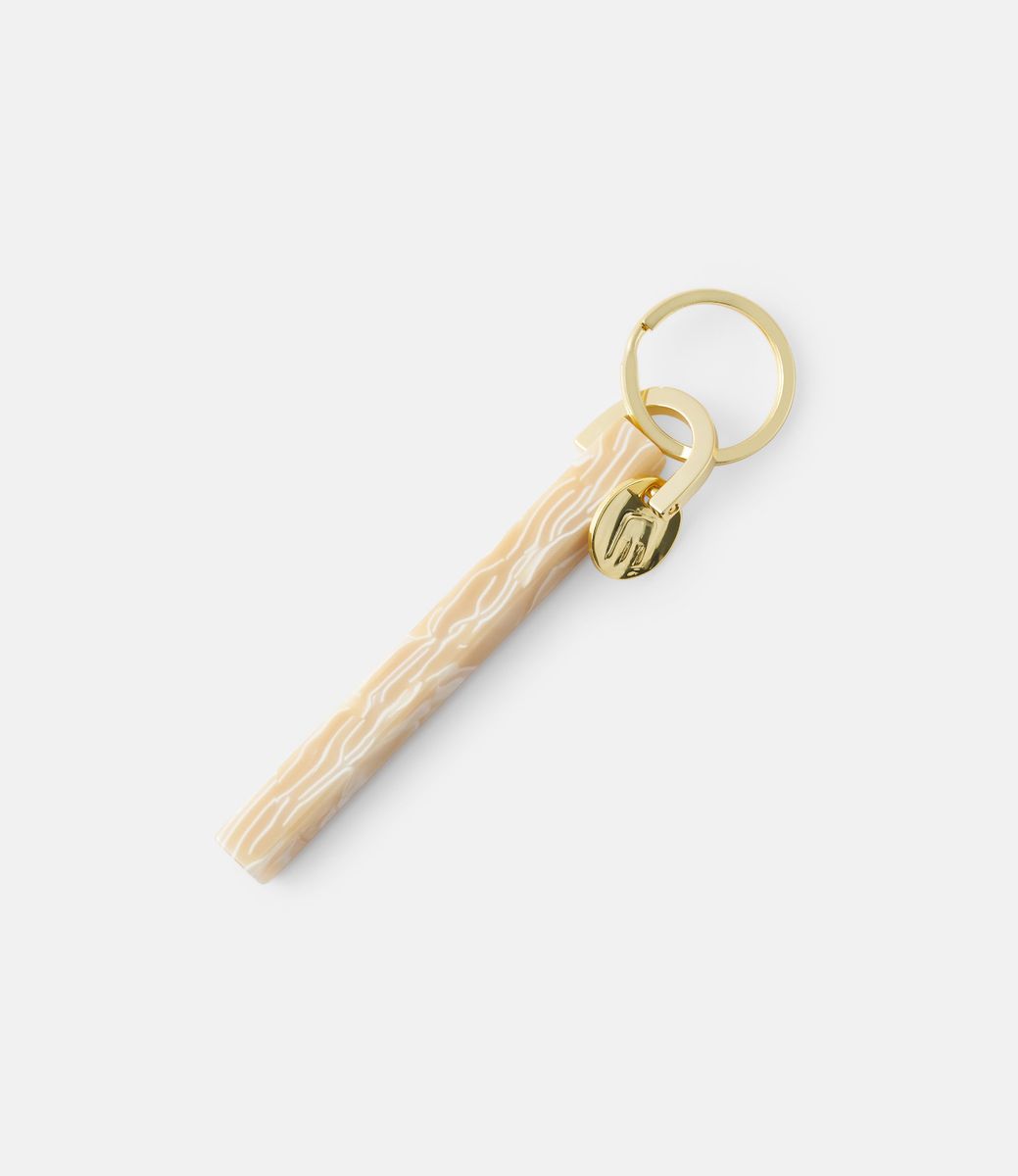 Machete Bar Keychain in White Shell — брелок из ацетата