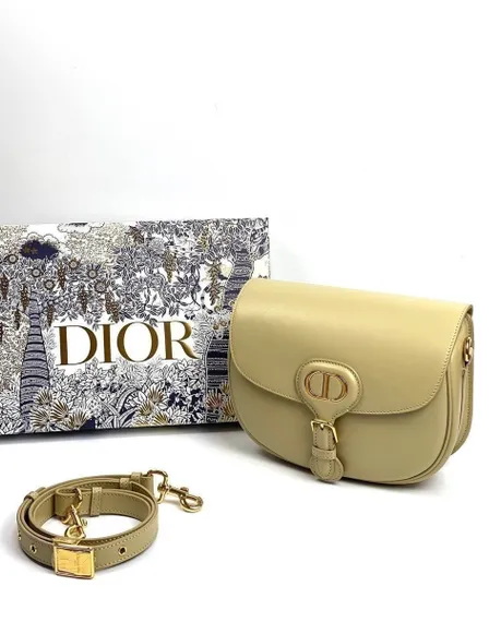 Сумка Dior Bobby, средний формат бежевый