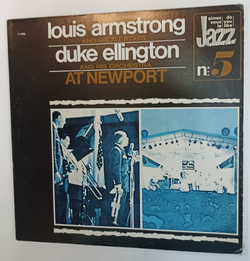 Винтажная виниловая пластинка LP Louis Armstrong And His All Stars Duke Ellington And His Orchestra At Newport (USA 1973)