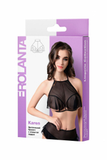 Эротический бралетт Karen с открытой грудью (Размер: 46-48) (Цвет: белый)