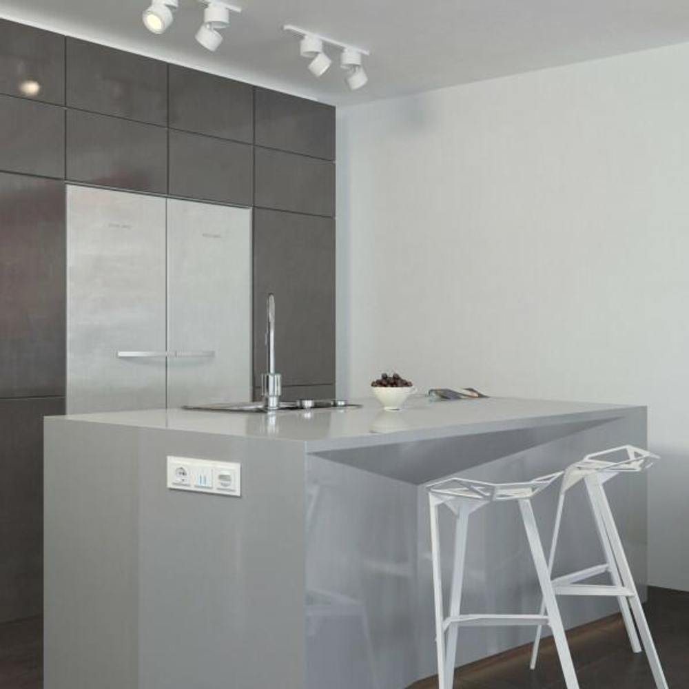 Датчик движения 500 Вт, двухпроводный (белый)