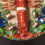 Декоративная тарелка «Омар на песке»