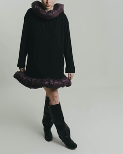 Платье Women Free Back Dress Black and Wine