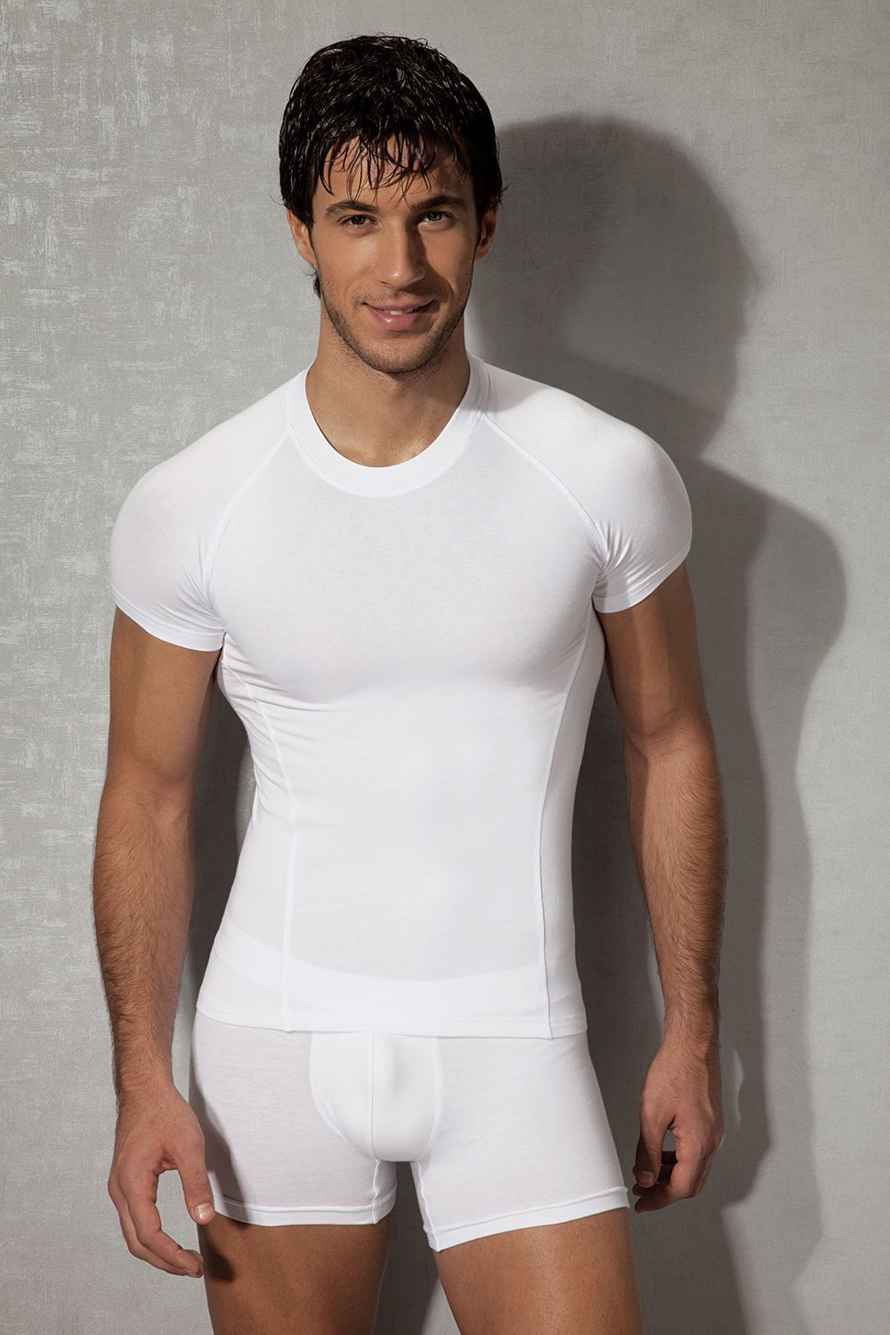 Футболка из хлопково-модальной ткани Doreanse Essentials (Размер: XXL) (Цвет: темно-серый)