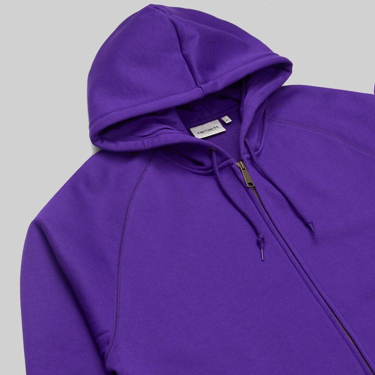 Толстовка мужская Carhartt WIP Chase Jacket Hooded артикул:I033664_tyrian - купить в магазине Дайс