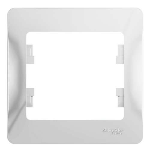 Рамка Glossa 1-постовая , белый GSL000101