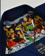Кимоно Half Sumo Benkei синее
