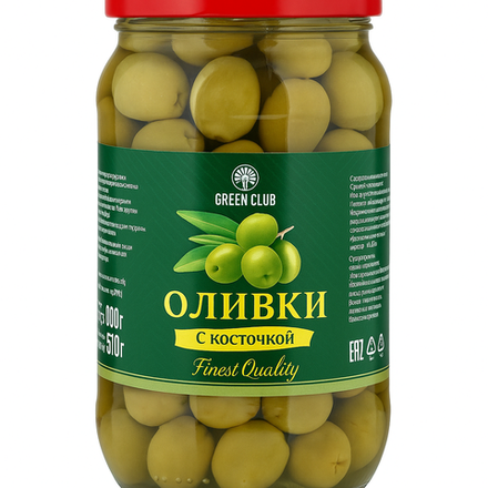 Оливки без косточек Green Club 340 гр