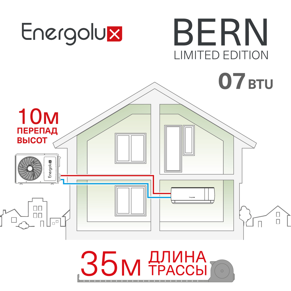 Инверторная сплит-система Energolux BERN SAS07BN3-AI/SAU07BN3-AI-LE Инверторная сплит-система Energolux BERN SAS07BN3-AI/SAU07BN3-AI-LE