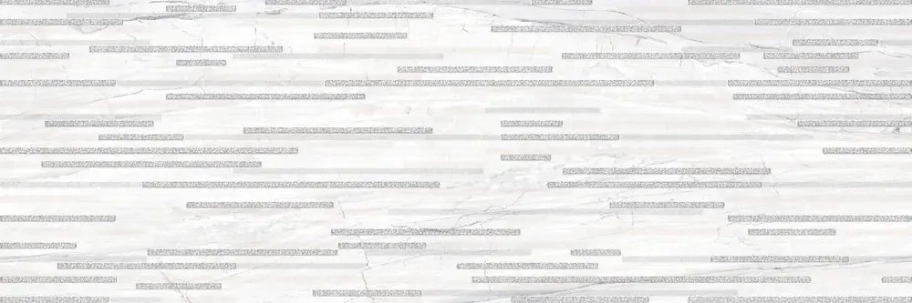 Декоративная плитка ALMA Ceramica DWU93SGP17R Singapore 30x90 серая / белая глянцевая под мозаику