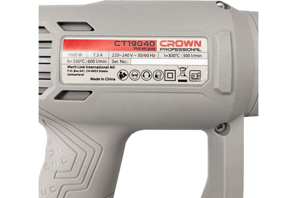 Фен технический Crown CT19040