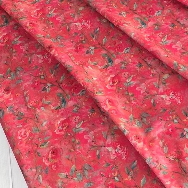 ПРЕДЗАКАЗ, РОЗОВЫЙ САД - 100% ХЛОПОК 1