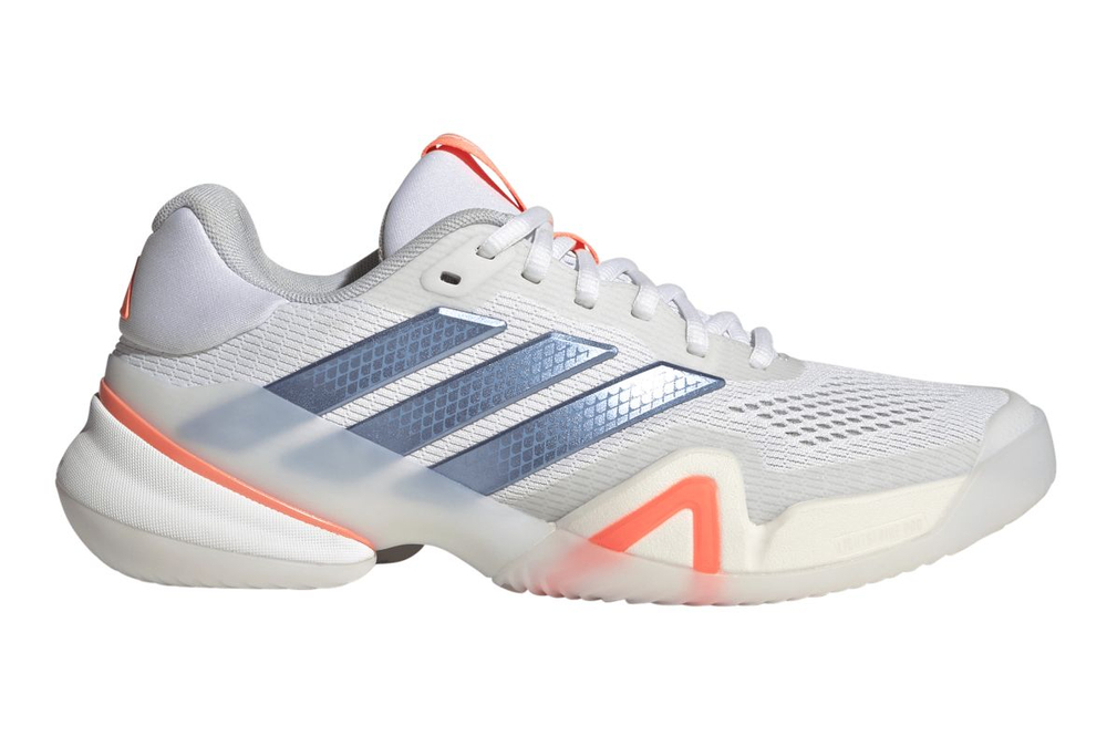 Женские Кроссовки теннисные Adidas Barricade 14 W - cloud white/halo blue/beam orange