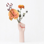 Ваза для цветов girl power, white, 26 см