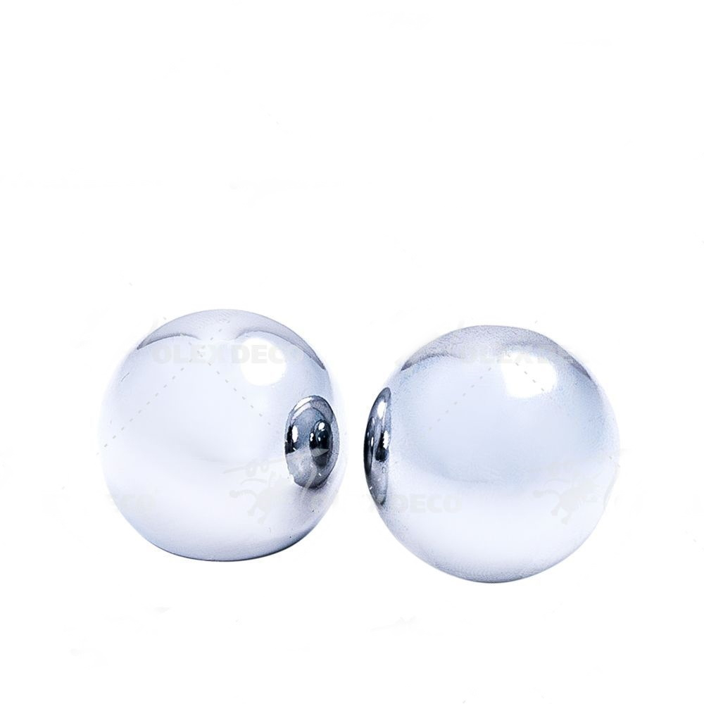 Наконечники "Шарик" d16 мм, цвет хром