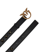 Кожаный ремень LOVE BERRY H3 BELT VITELLO SET Pinko - черный(100125 A0R6)