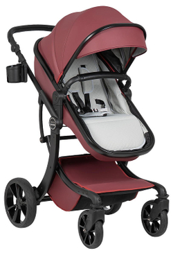 Коляска трансформер Aimile Adventurer бургунди-темный