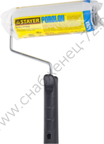 STAYER ПОРОЛОН 44 мм, 180 мм, Малярный валик с ручкой, MASTER (0360-18)