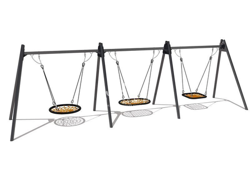 Качели металлические комбинированные с подвесами “Гнездо” 04071