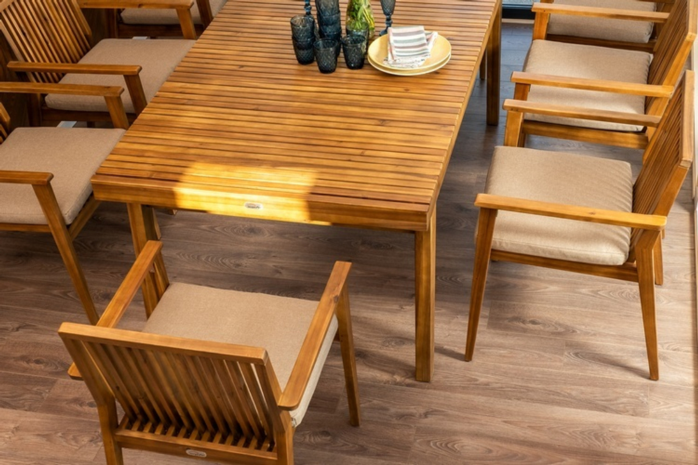 Обеденный стол из акации MONA 175 см