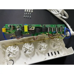 Умный сетевой фильтр на 4 розетки с таймером и WiFi, 4 порта USB, умный дом, Алиса, Tuya, Smart Life