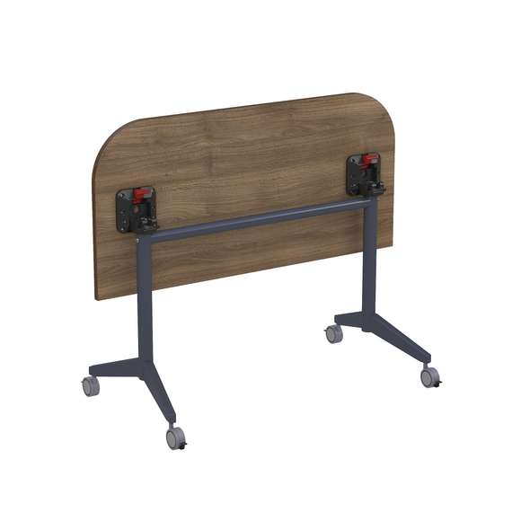 8ФСРР.101-S Складной радиусный стол-трансформер Simple с фиксаторами (1250*600*750)