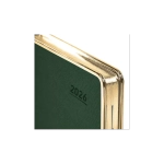 Ежедневник датированный 2026 А5 148х218 мм, GALANT "Infinity Gold", под кожу, темно-зеленый, 117504
