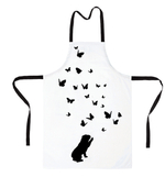 Фартук "Английский бульдог и бабочки"