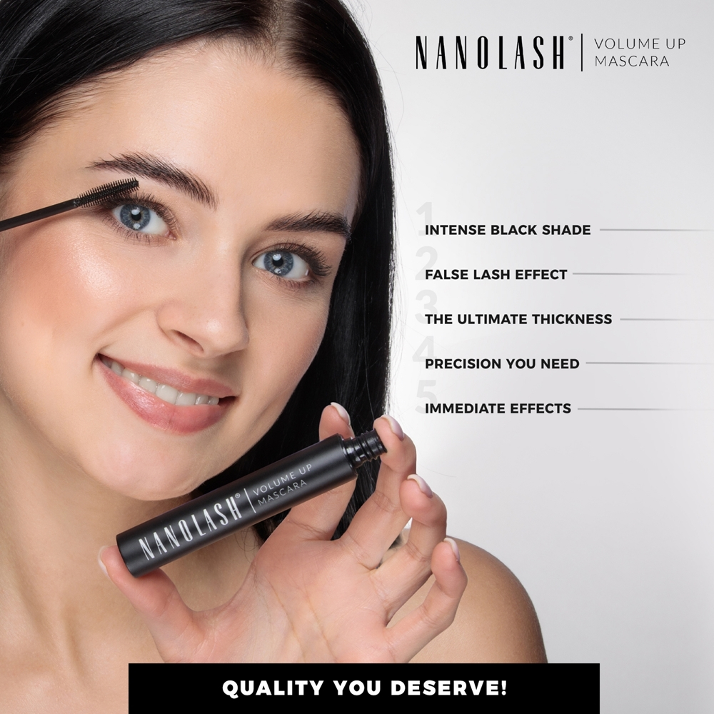 Nanolash Volume Up Mascara - Тушь для ресниц, увеличивающая объем и утолщающая, 10 ml