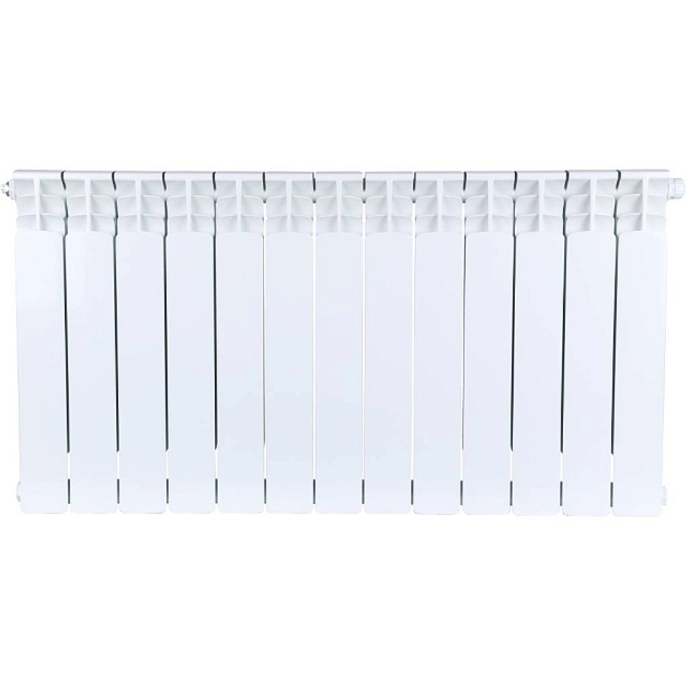 Радиатор биметаллический STOUT Space 500 - 13 секций (подключение нижнее правое, цвет белый)